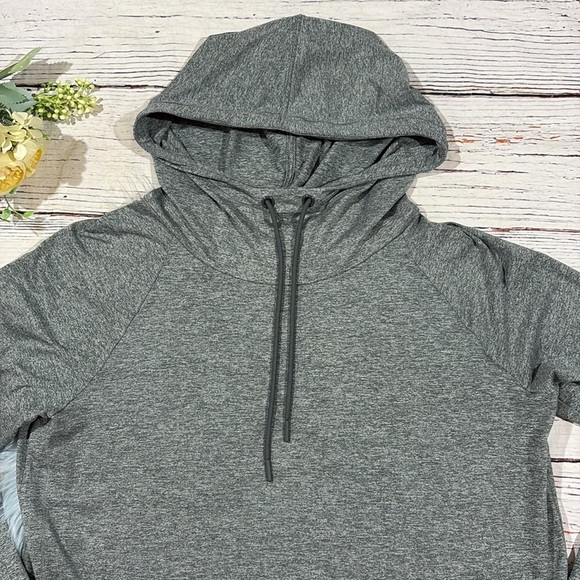 Athleta Heather Light Green Uptempo Hoodie Sweatshirt - Picture 6 of 9